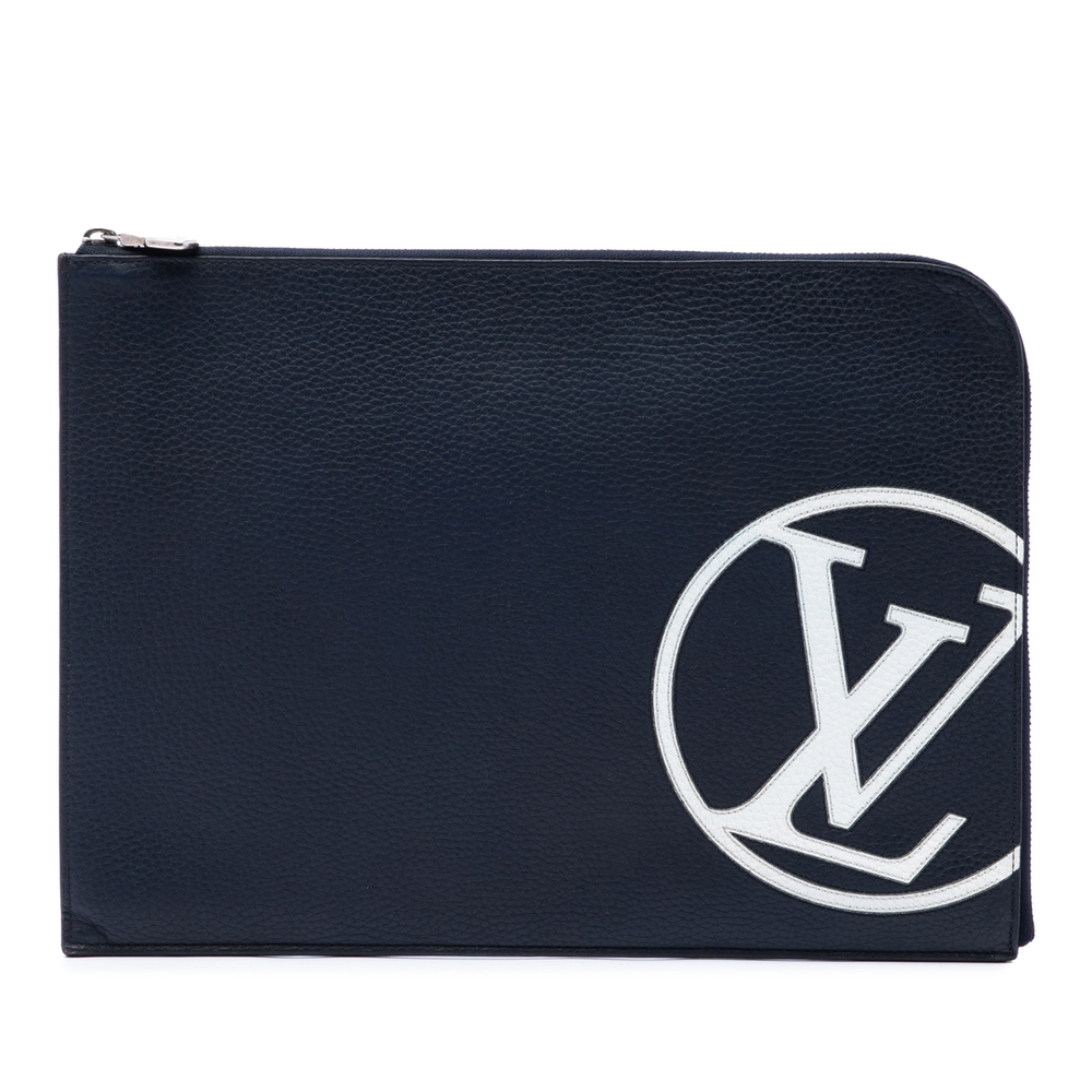 Pre-Loved Louis Vuitton Taurillon Initials Circle Pochette Jour GM